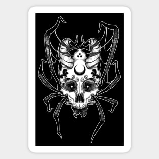 Skull spider - Black version Sticker